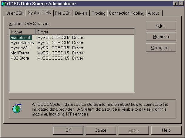 windows odbc manager