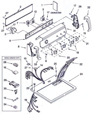 Sears Kenmore dryer p4 parts diagram.png
